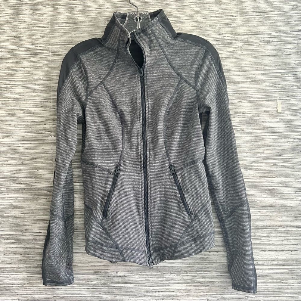Zella Workout Zip Up Jacket in Gray Size: S